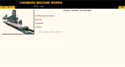 Desktop Screenshot of lindmarkmachineworks.com